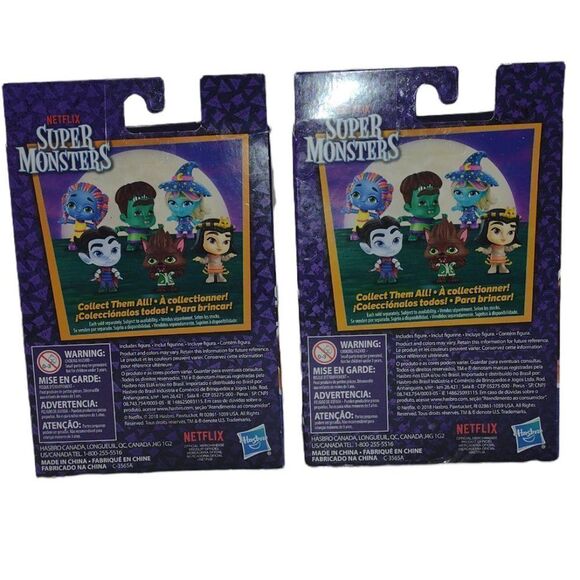 New in Box Netflix Super Monsters Cleo Graves and Zac Shadows 4" Figurines - Picture 2 of 9